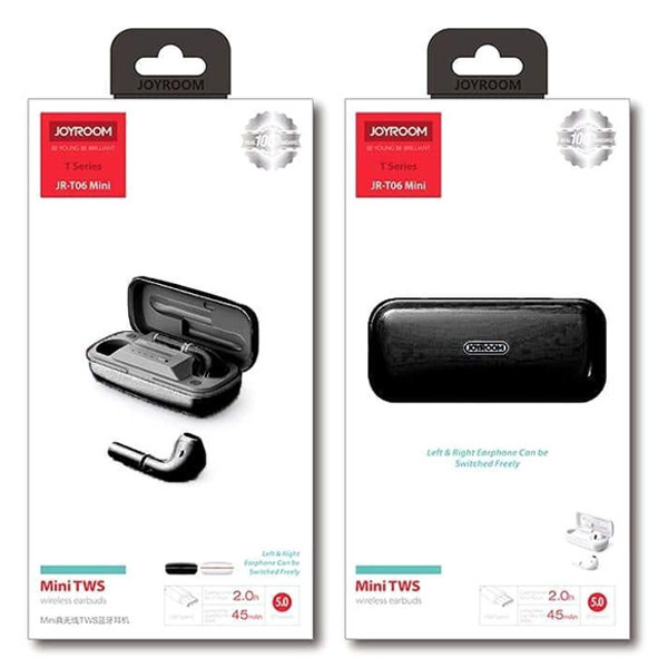 Бездротові TWS навушники Joyroom JR-T06 mini Bluetooth 5.0 (Чорні) Миколаїв - фото 7