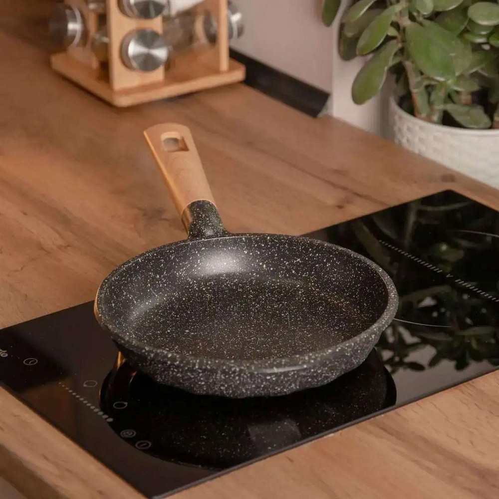 Сковорода алюмінієва 1,4 л з мармуровим покриттям Ø 22 см Київ - фото 2