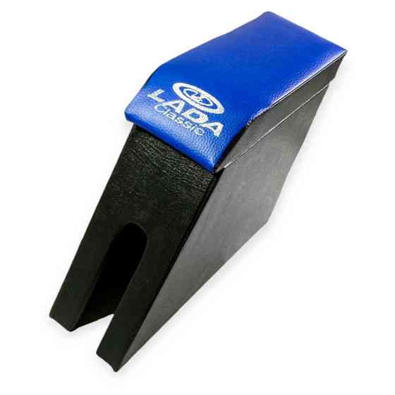 Підлокітник ваз 2101-06 синій з вишивкою (шкірозамінник) Мукачево