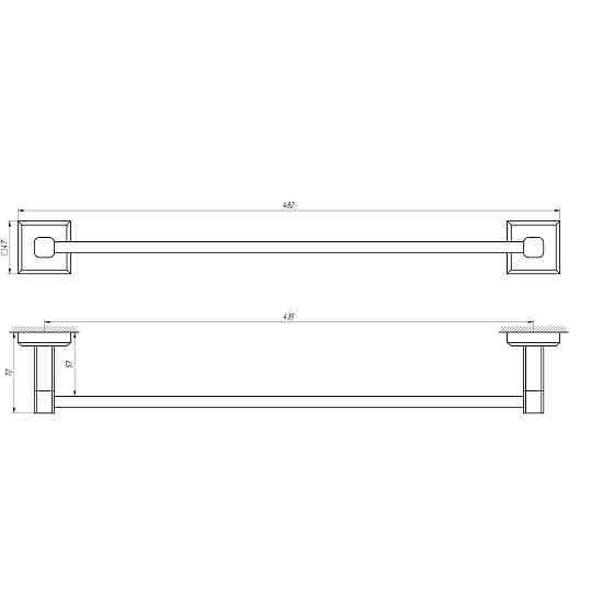 Держатель полотенец TOPAZ TKB 9912/45 (000021225) Киев