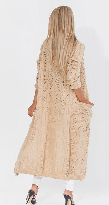 Ажурний кардиган із кишенями (48-52) Київ - фото 4