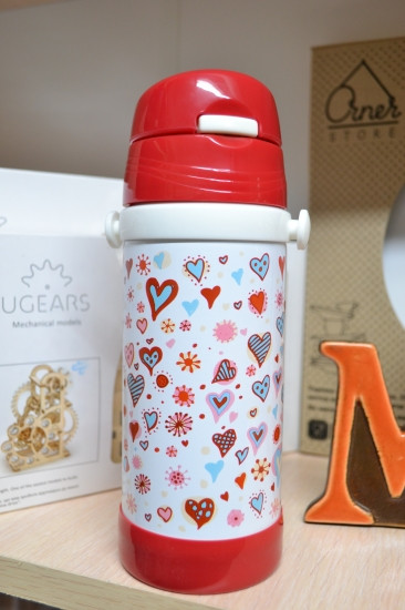 Термос детский с трубочкой Сердца Винница - изображение 1