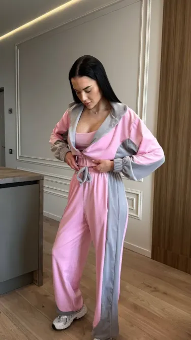 Женский костюм тройки из плюшевого велора — стильный и удобный комплект Одесса - изображение 18