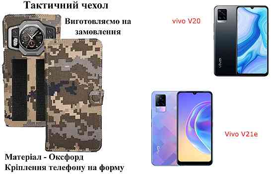 Тактический чехол для Samsung Galaxy S24, S24+, S24 FE, S24 Ultra, крепится к снаряжению на липучке Киев