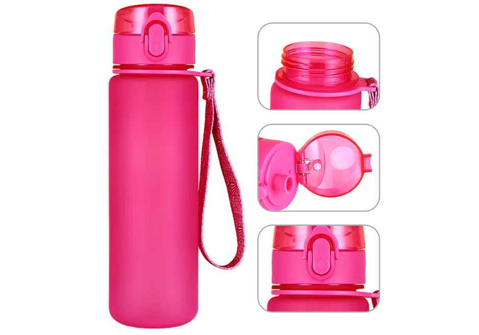 Пляшка для води EasyFit AquaFlow 800 мл (рожева) Коломыя - изображение 2