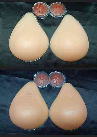 Реалістичні силіконові груди IVITA розмір CC / 105A / 100B / 95C 18*13.5*5см Луцьк