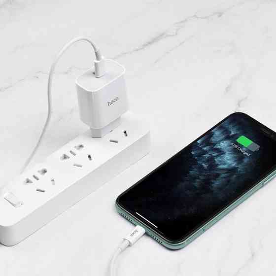 Мережевий зарядний пристрій HOCO C76A Plus Speed source PD20W charger set, колір білий 6931474746924 Одеса