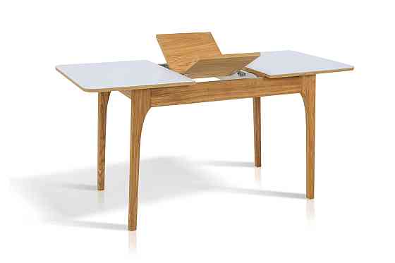 Стіл Фієста (110+350)*70, горіх/білий Київ