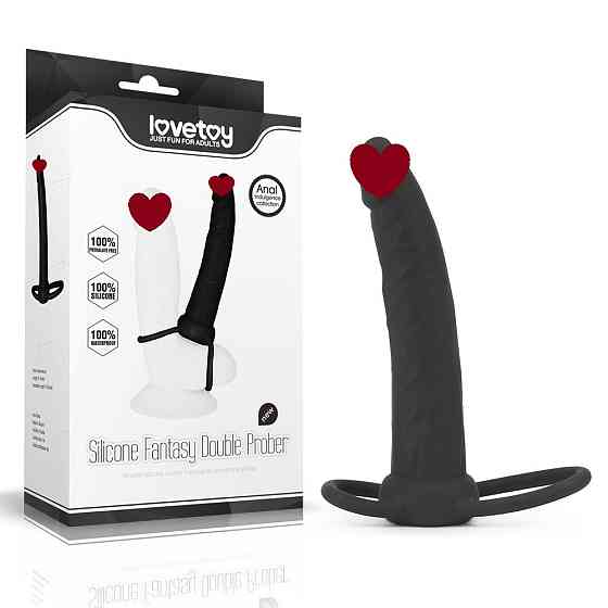 Насадка для подвійного проникнення - Anal Indulgence Collection Silicone Fantasy Double Prober Sex Aura Київ