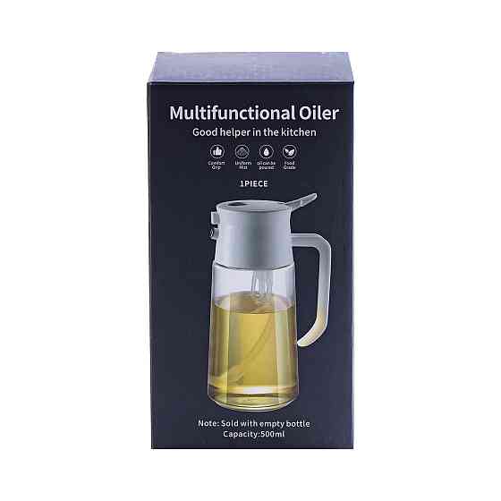 Бутилка для олії та оцту з розпилювачем 500 мл біла Київ