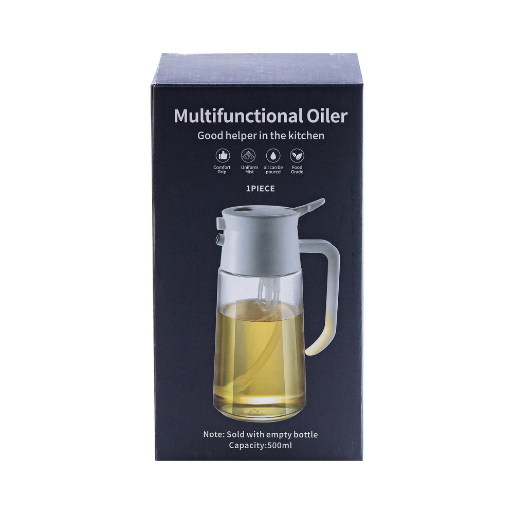 Бутилка для олії та оцту з розпилювачем 500 мл біла Київ - фото 6