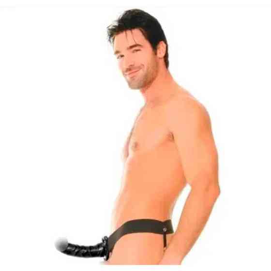 Реалистичный полый страпон - 16*3,6 см - Телесный Винница