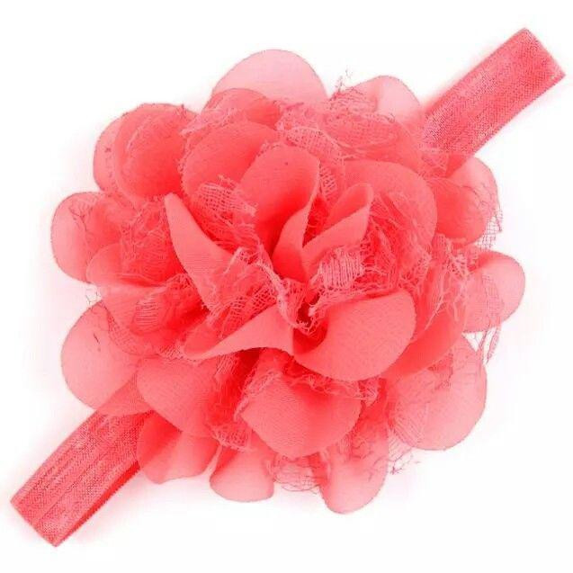 Дитяча коралова пов'язка - коло 40-50см, розмір квітки 10-11см Київ - фото 1