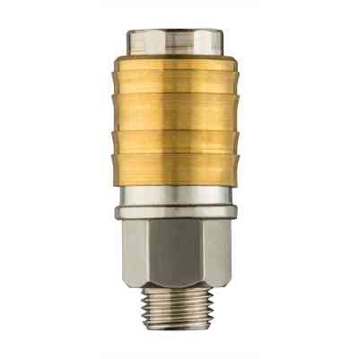 Коннектор для шланга Neo Tools муфта быстросъемная пневматическая, 1/4", 16бар, нержавеющая сталь, латунь (12-635) Винница