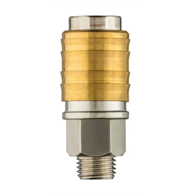 Коннектор для шланга Neo Tools муфта быстросъемная пневматическая, 1/4", 16бар, нержавеющая сталь, латунь (12-635) Винница - изображение 4