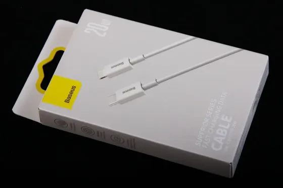 Кабель Type-C - iPhone 20 Вт 2.0м Baseus Superior фіолетовий круглий білий Вінниця