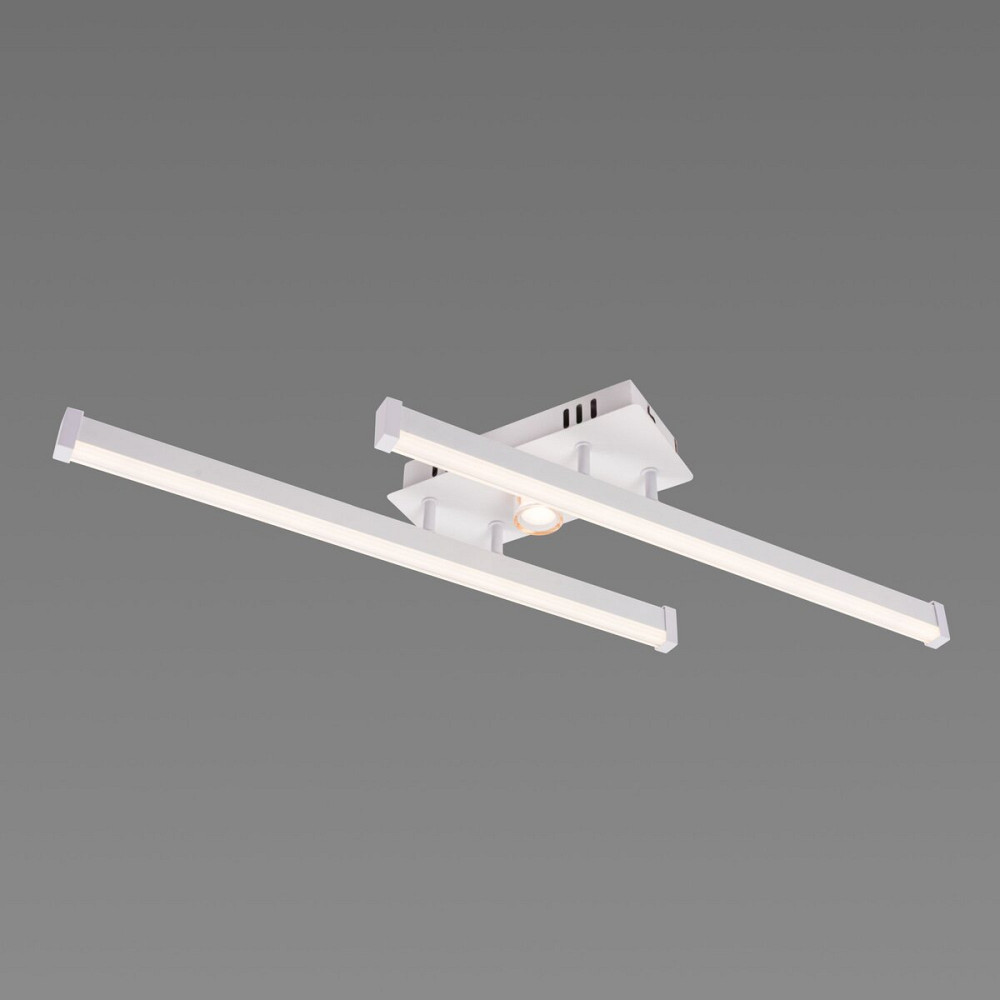 VALESO Люстра стельова світлодіодна VALESO 2 плафони LED 20W Білий Золото Сталь Акрил /2 Коломия - фото 9