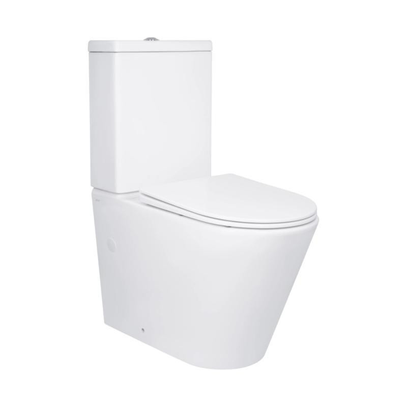 Унитаз напольный Qtap Swan Eco Ultra Quiet с сидением Soft-close 640x360x835 мм QTSWA27W48748 White Киев - изображение 1