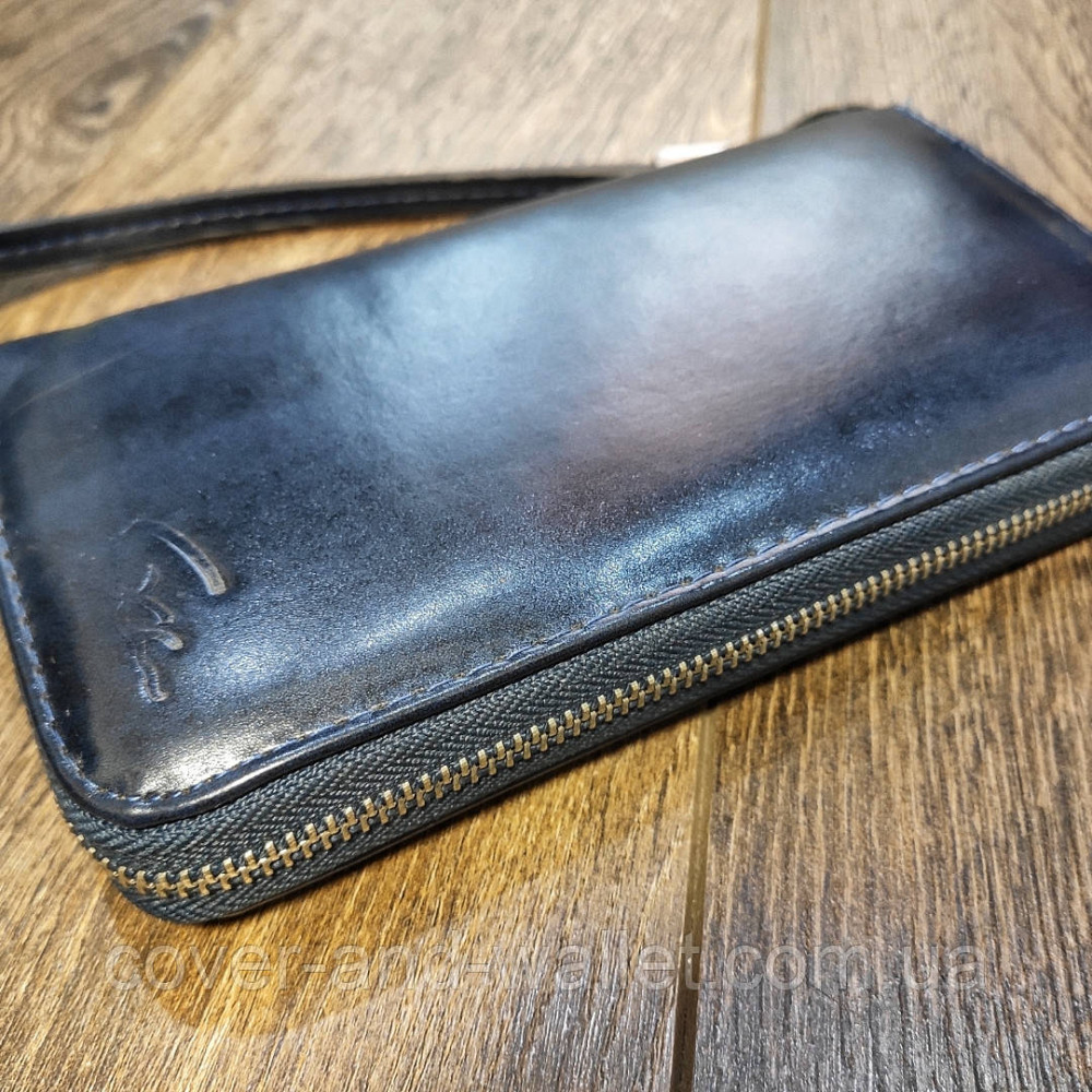 Темно-синій гаманець на блискавці Kivi Київ - фото 5