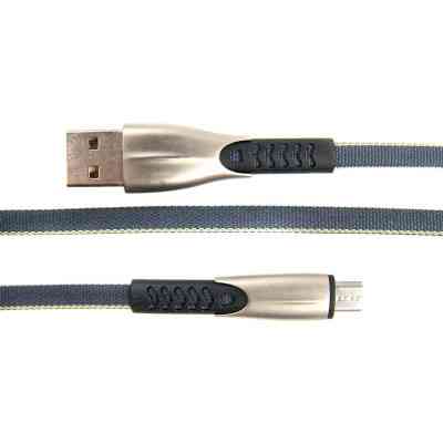 Дата кабель USB 2.0 AM to Micro 5P 0.25m gray Dengos (PLS-M-SHRT-PLSK-GREY) Винница
