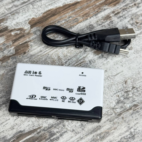 USB кардридер для Mini/MicroSD, SD, MMC, xD, M2, MS Duo, CF карт памяти, универсальный Киев