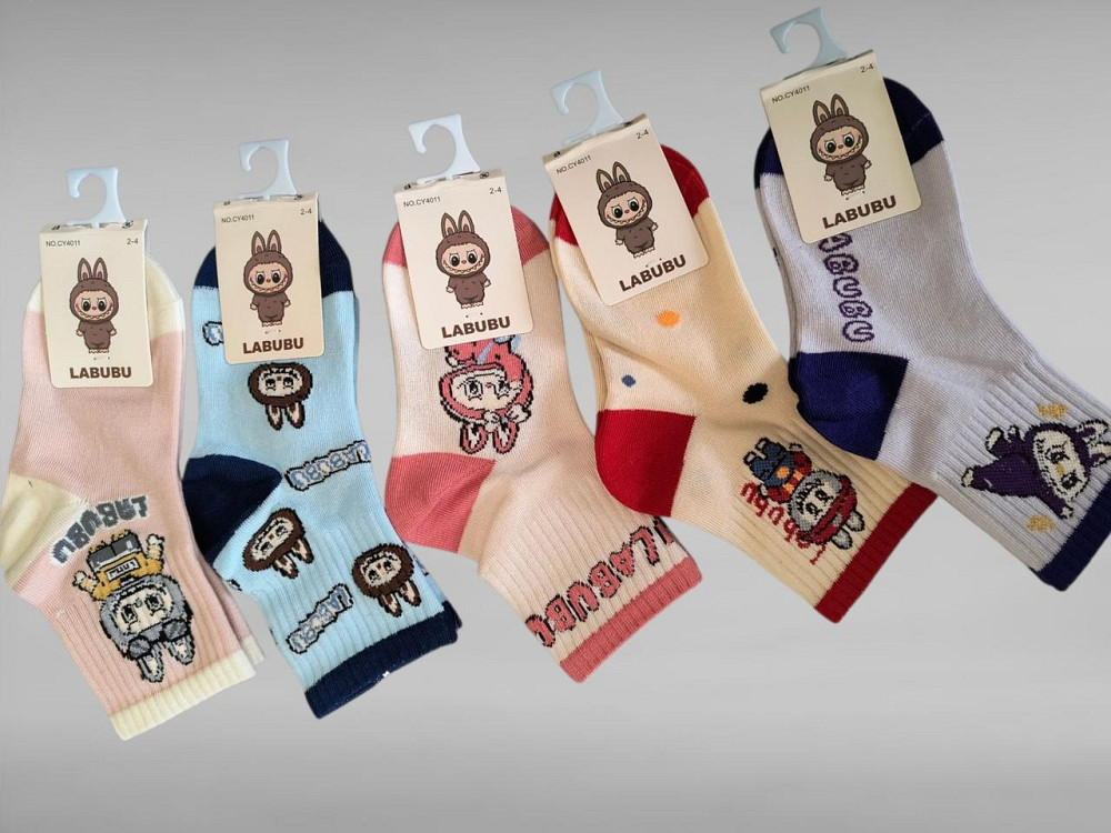Шкарпетки дитячі в наборі з 5 шт. Labubu. Розмір за віком Київ - фото 2