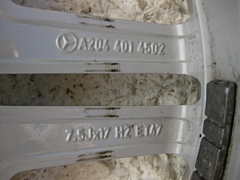 Mercedes-Benz  A2044014502 Колісний диск AMG 7.5J R17 H2 ET 47 C-Class W204 Одесса - изображение 7