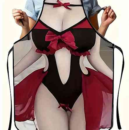 Фартух жіночий кухонний з малюнком жінки 80 на 60 см різнобарвний Київ