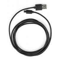 Дата кабель USB 2.0 AM to Micro 5P PVC 1.8m black Vinga (VCPDCM1.8BK) Киев