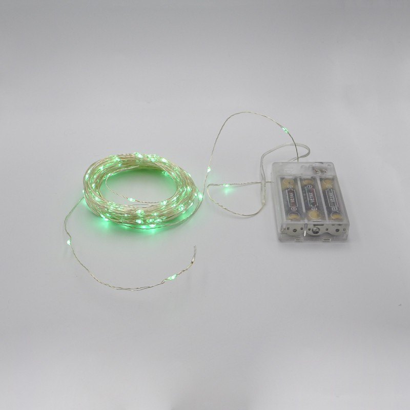 Xmas гирлянд 200 Led (Copper) на медной проволоке (Капля росы) G Зеленая от батарее+USB   7297 Одесса - изображение 2