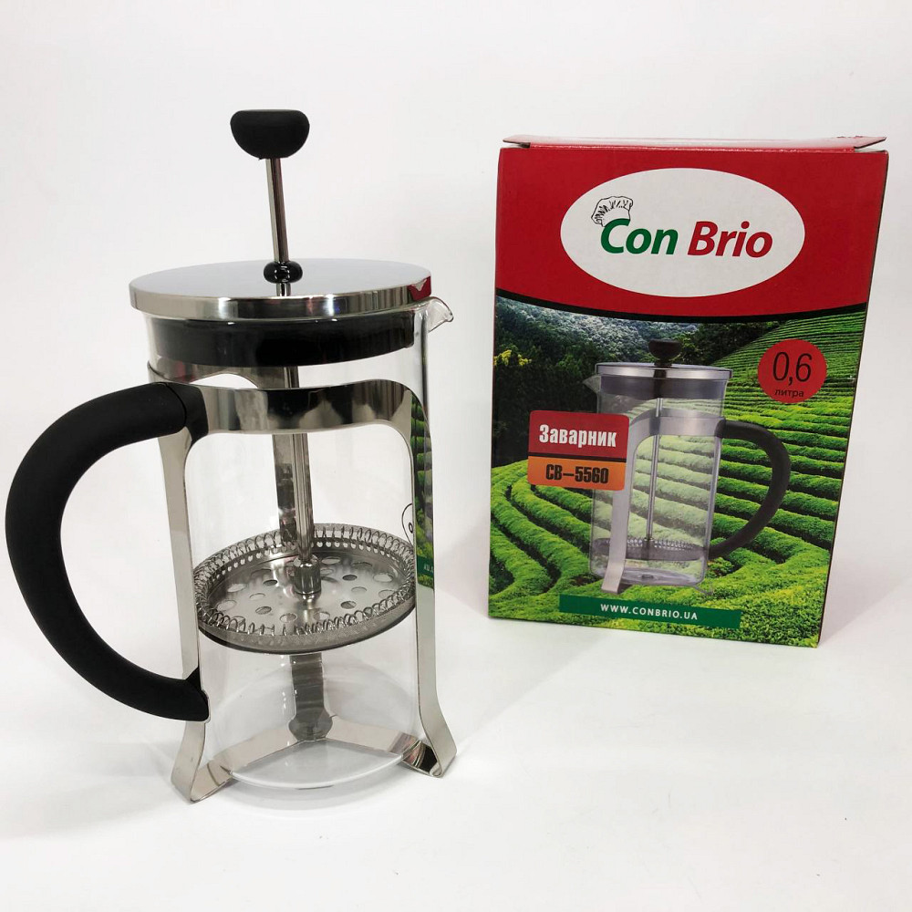 Френч-пресс красивый Con, Френч-пресс из хорошего материала, Эксклюзивные заварочные чайники WO-94 Львов - изображение 4