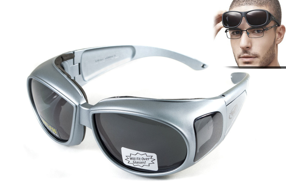 Окуляри захисні з ущільнювачем Global Vision Outfitter Metallic (gray) Anti-Fog, чорні в сірій оправі Запоріжжя - фото 5