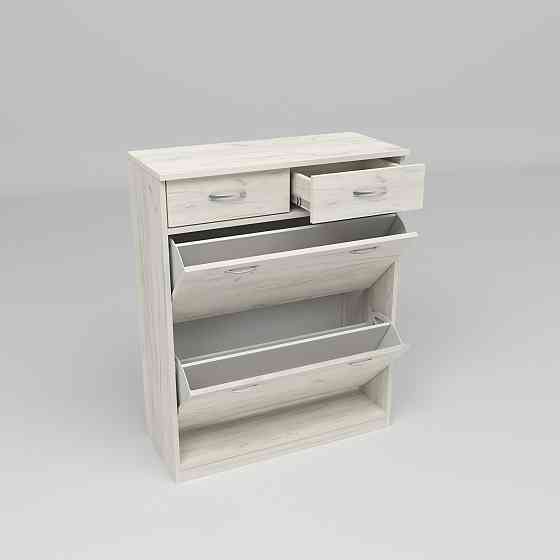 Тумба для обуви №2, Дуб Крафт Білий, 800/350/1010 Львов