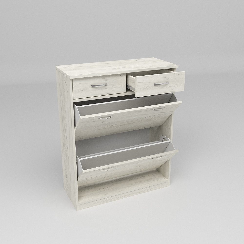 Тумба для обуви №2, Дуб Крафт Білий, 800/350/1010 Львов - изображение 5