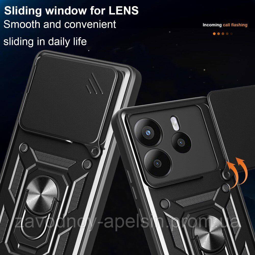 Xiaomi Redmi Note 14 4G Чохол протиударний Шторка (чорний) Одеса - фото 2