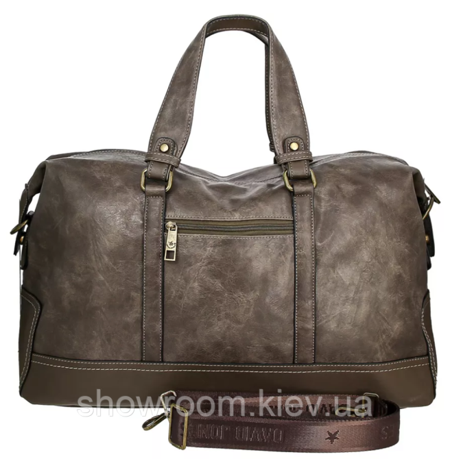 Мужская большая сумка саквояж David Jones (7920) тауп Киев - изображение 5