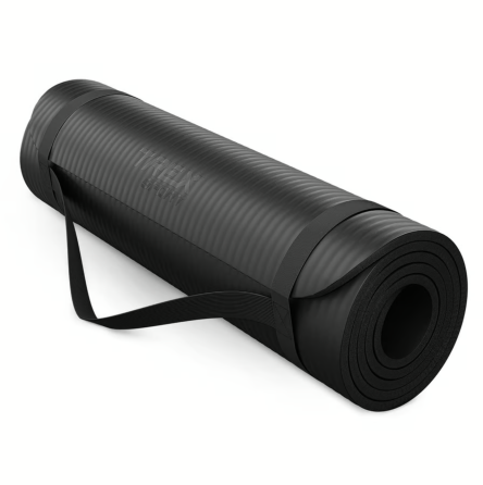 Коврик для йоги Trex Sport TX-018NGM NBR 1см 180х60 чорний Київ