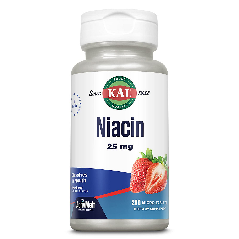 Niacin 25 mg 200 Micro Tablets (Strawberry) Луцьк - фото 1