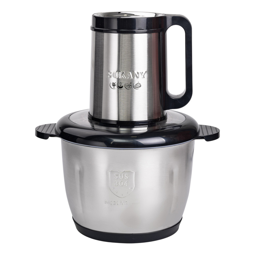Чоппер измельчитель 800 Вт 4 лезвия с чашей на 2,5 литра мясорубка Sokany SK-06026 Киев - изображение 2