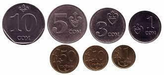 Набор 1, 5, 10 тыин, 1, 3, 5, 10 сомов 2008-2009 гг., 2008, Кыргызстан Полтава - изображение 1