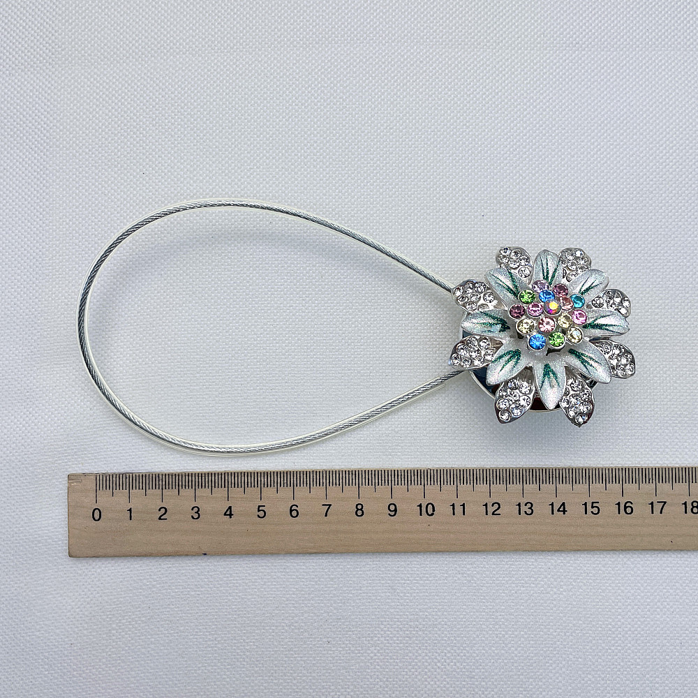 Магніти для штор та гардин "Flowers" набір 2 шт Різнокольоровий (81-210) Київ - фото 7