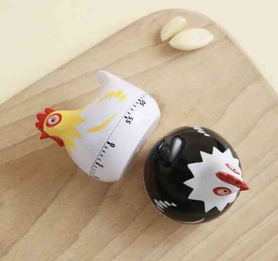 Таймер механічний для кухні, зворотній відлік, "Курочка жовта", кухонний таймер настільний, жовтий Київ