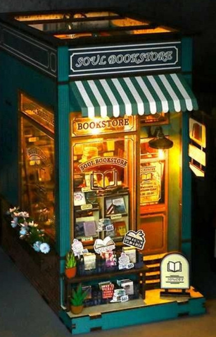 Румбокс "Книжкова Крамниця" інтер'єрний конструктор DIY набір M2314 Харків - фото 5