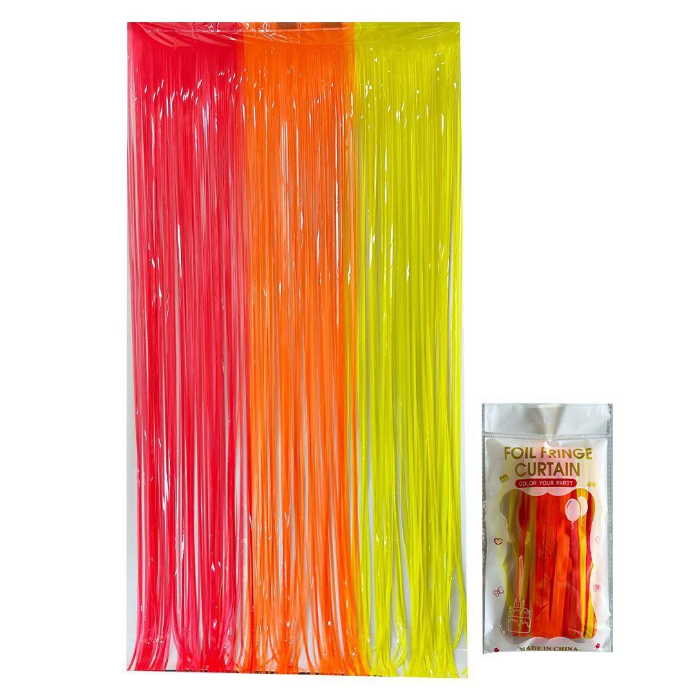 Дощик для фотозони флуоресцентний неоновий 2 м на 1 м різнобарвний Київ - фото 1