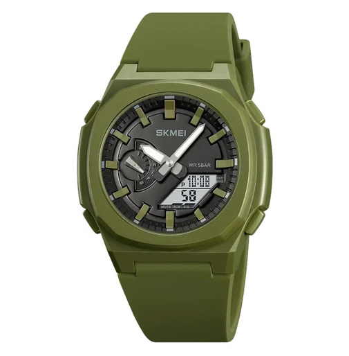 Часы наручные SKMEI 2091AGWT, GREEN-WHITE, 10302 Днепр - изображение 1