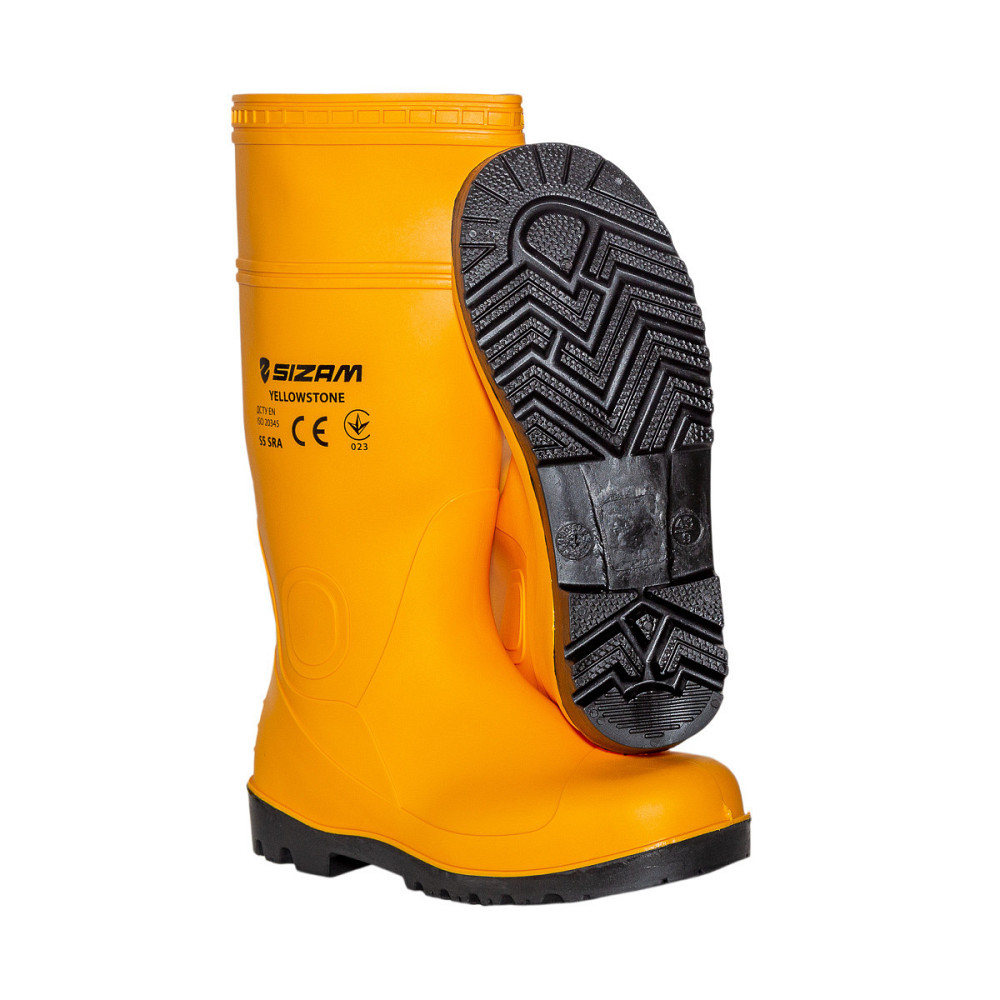 Сапоги защитные рабочие из ПВХ Sizam Baltimore Yellow р.38 Ровно - изображение 9