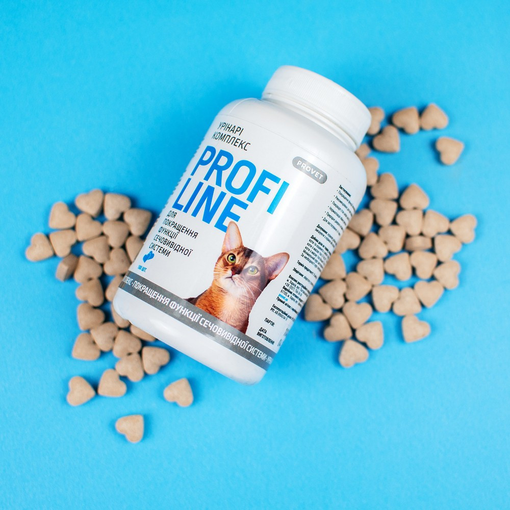 Витамины Provet Profiline для кошек, Уринары Комплекс для улучшения функции мочевыводящей системы, 180 таб. Винница - изображение 3