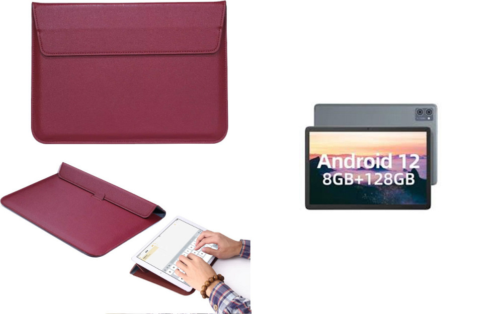 Чохол-конверт VitoCase для Jumper EZpad M10SE, з функцією підставки для планшета Бордовий Київ - фото 1