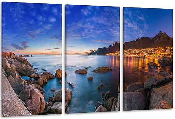 Модульная картина Город Море Art-13_3А 70x130 см Киев