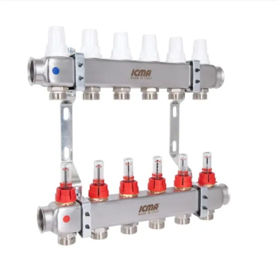 Колектор із витратами (неірж.) 1"х6 Icma № К073 Київ